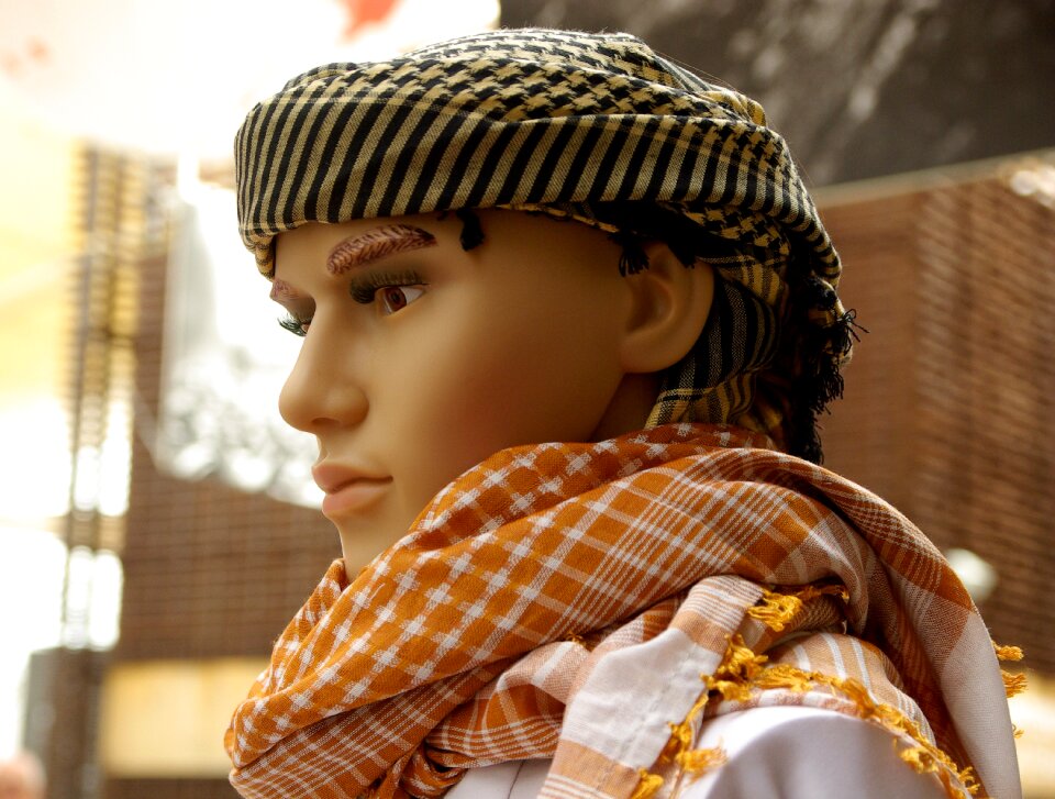 Scarf manekin mode