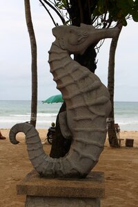 Sculpture travel beach photo