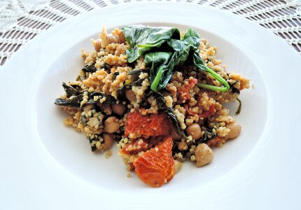 Sun dried tomatoes vegetarian meal