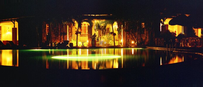 Rodrigues island lights swimming pool