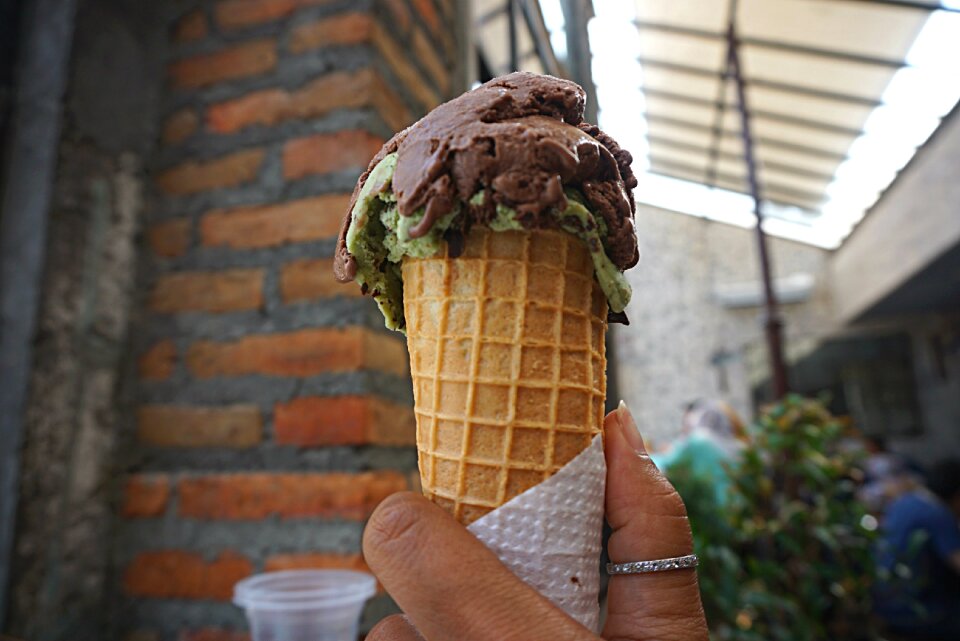 Chocolate refreshment waffle