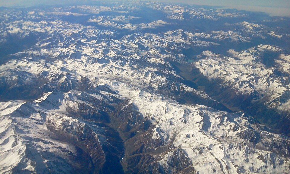 Landscape vista snow