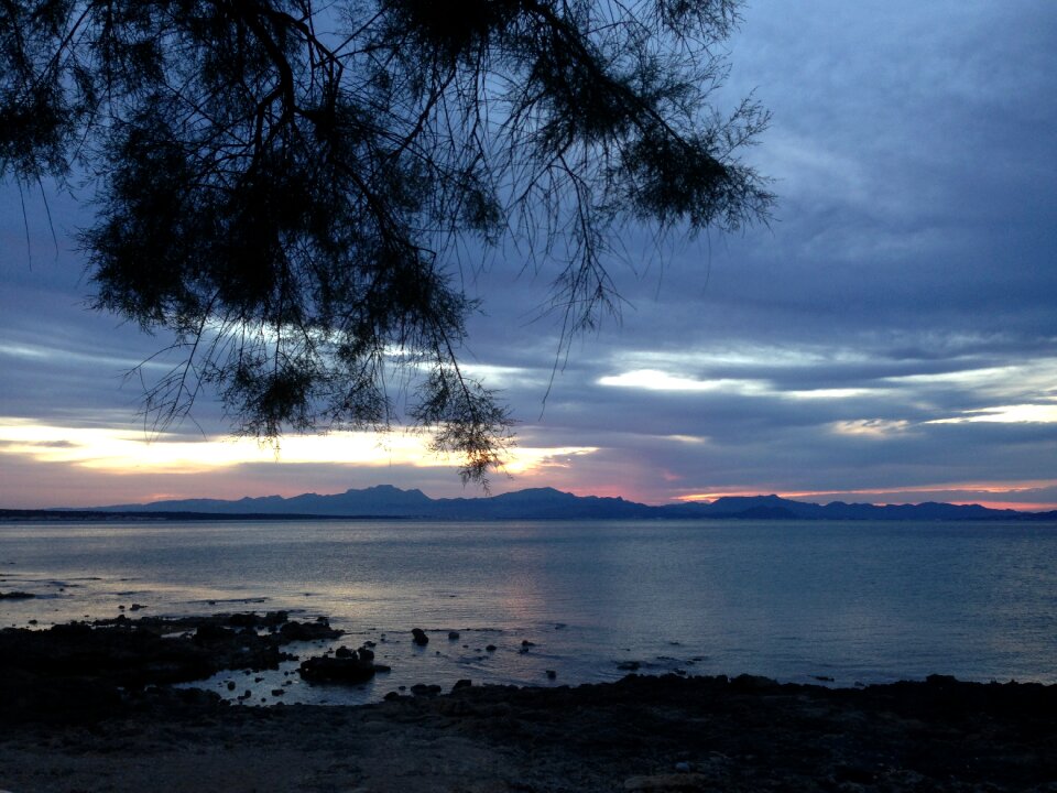 Water evening sky romantic