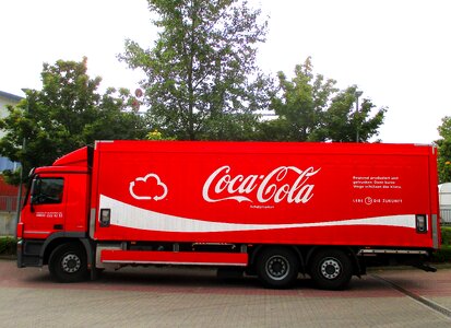 Red lemonade truck