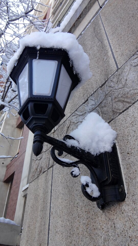Continental winter street