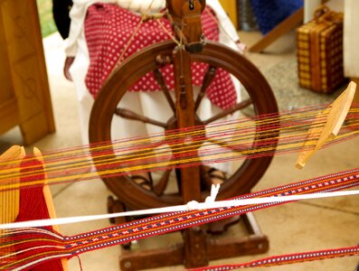 Spinning wheel museum exhibition