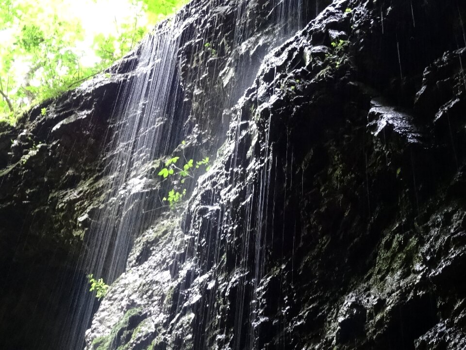 Canyon water rock
