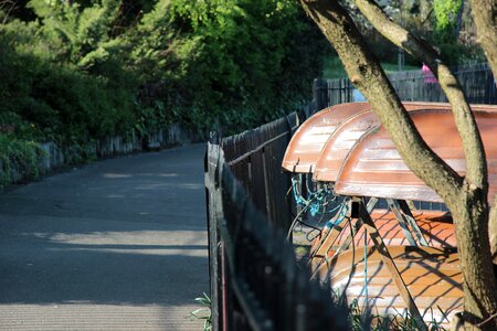 Rowboat boating wooden boat