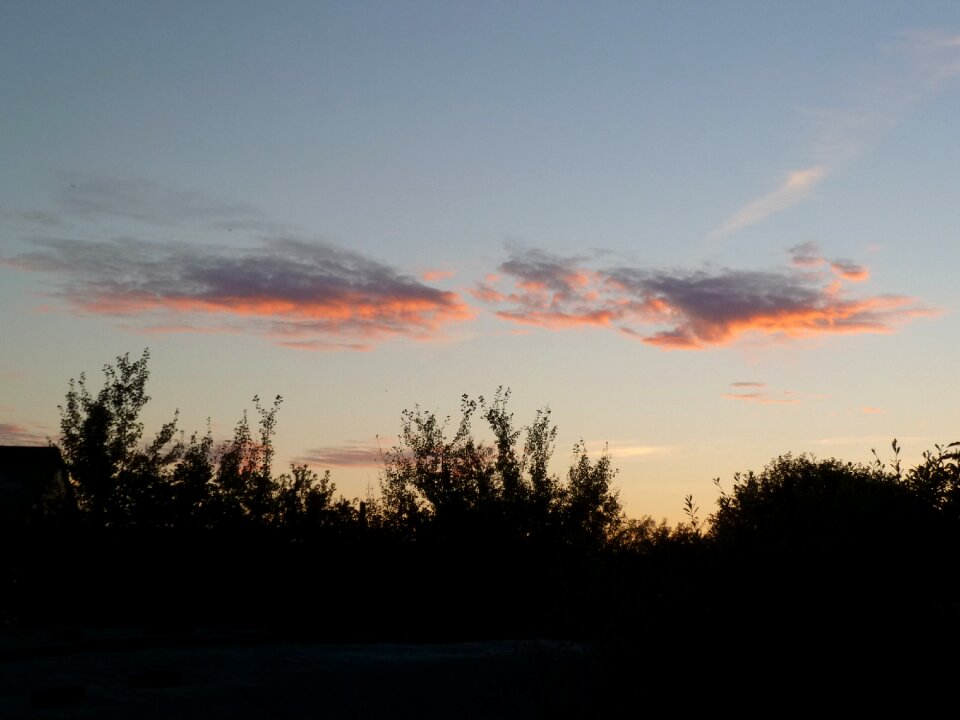 Evening sky abendstimmung rest