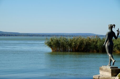 Statue tihany hungary photo