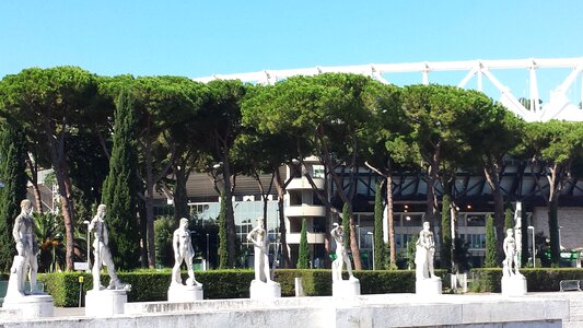 Modern statues summer