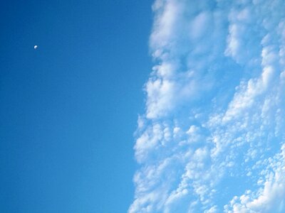 Daytime clouds blue