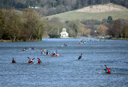 Kayaking paddle competition