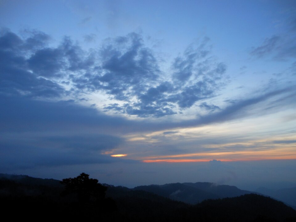 Natural landscape oaxaca blue