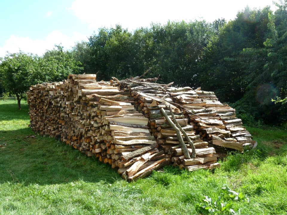 Stack stacked up holzstapel