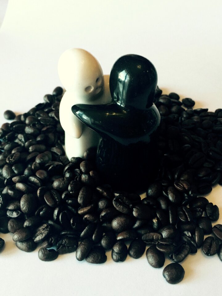 Coffee beans hot love love coffee photo