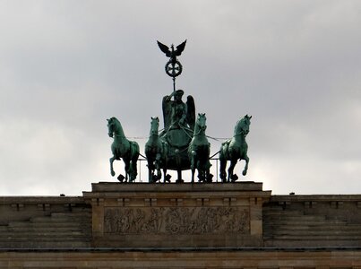 Building quadriga dusk