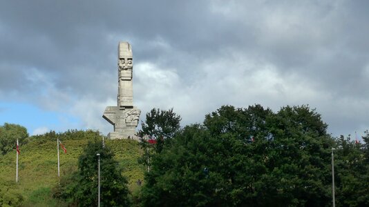 Memorial westerplatte monument historical photo