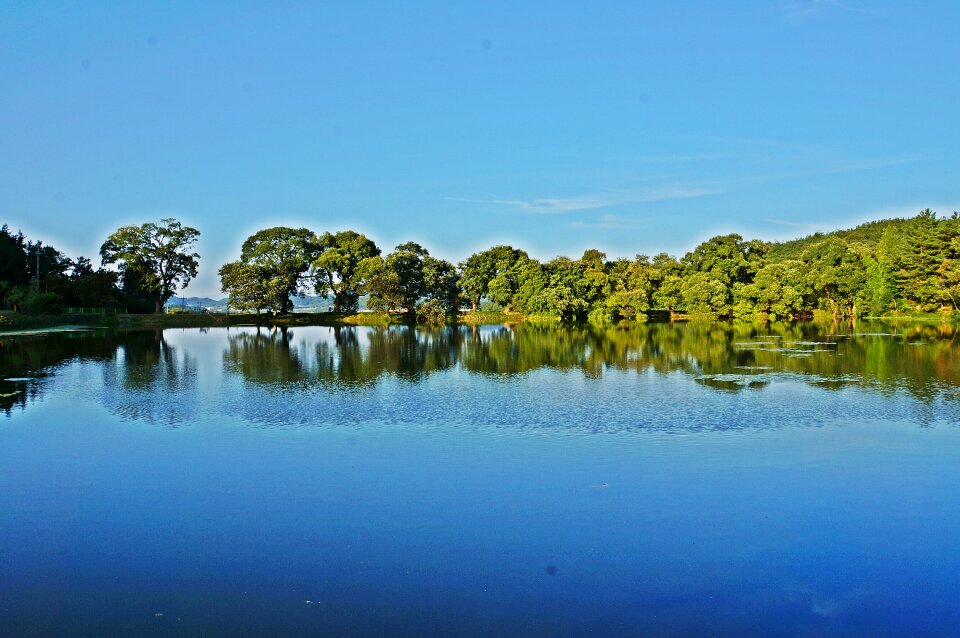 Memory blue sky landscape