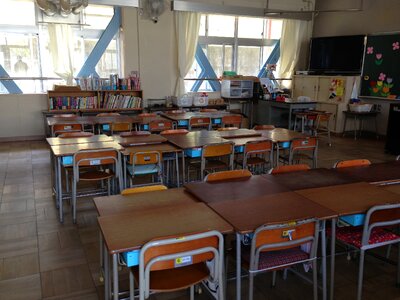 Brown school brown classroom