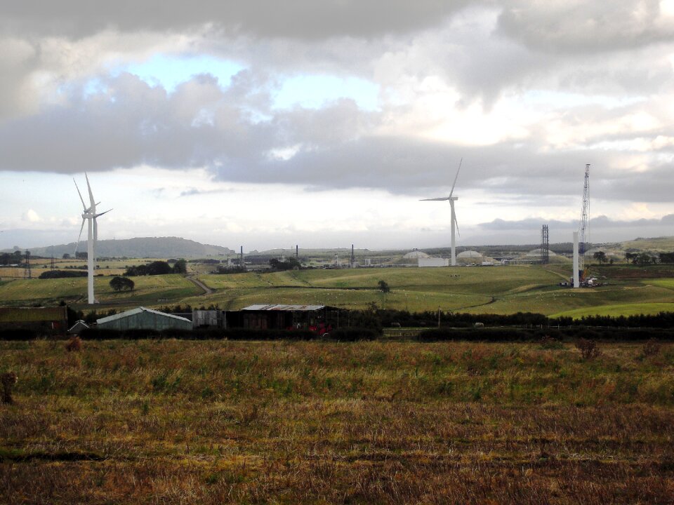 Wind turbines petrochemical plant