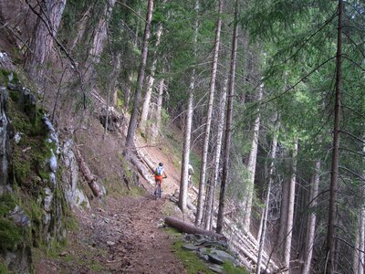 Mountains away trail photo