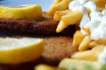 Restaurant french fries meal