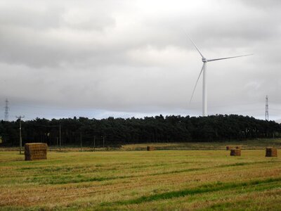 Field wind turbine