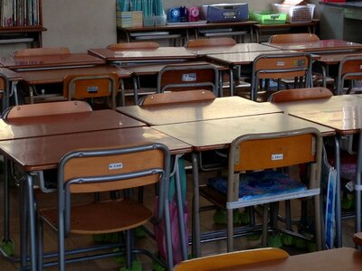 Brown school brown classroom