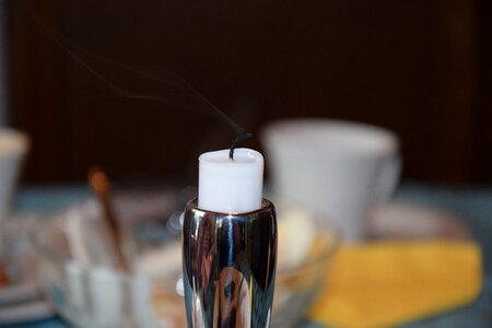 End burned down wick