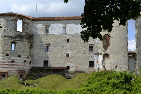 Castle janowiec the ruins of the