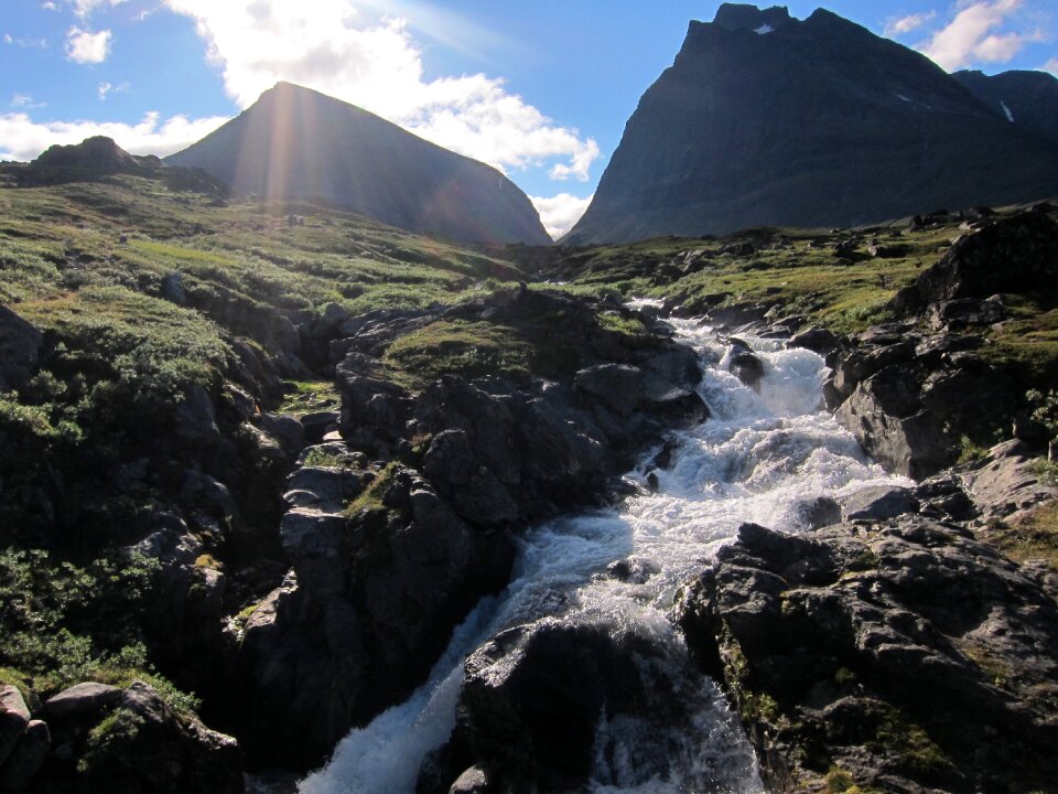 Nature stream water