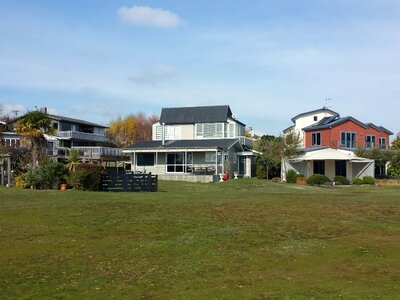 Estate green modern house