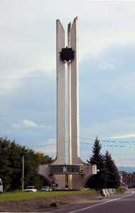 Monument caucasus soviet style