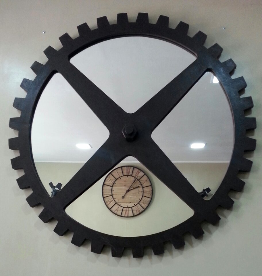 Clock metal iron