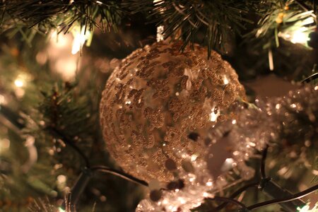 Christmas bauble silver christmas tree