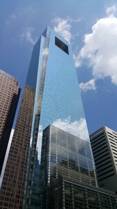 City mirror reflection