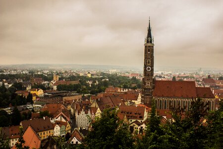 Landshut historic center gloomy