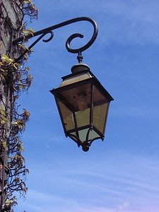 Street lamp sky light photo