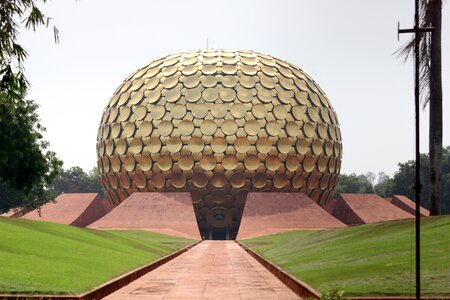 Globe golden globe meditation center photo