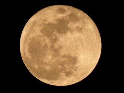 Dark brown moon