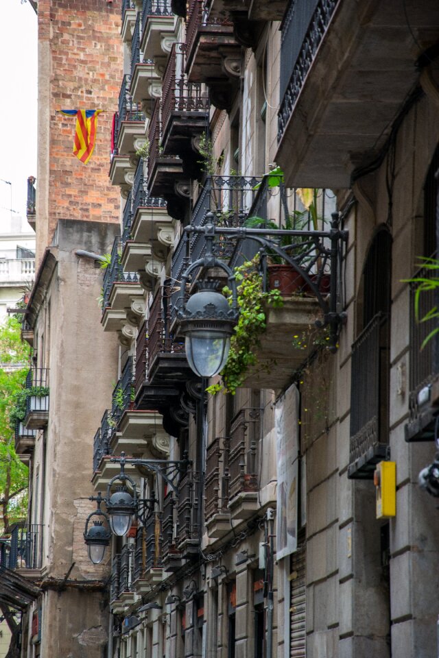Barcelona balcony building
