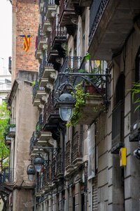 Barcelona balcony building