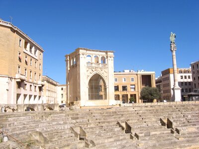 Seat piazza sant'oronzo bleachers