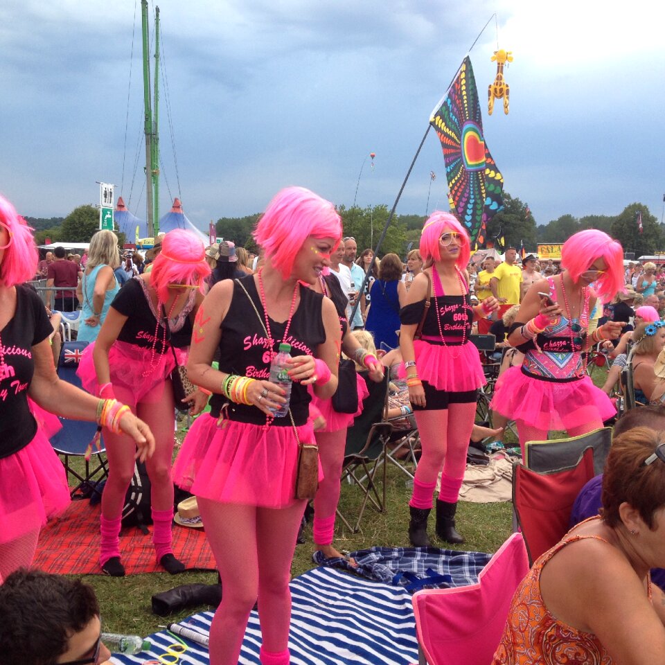 Pink festival happy