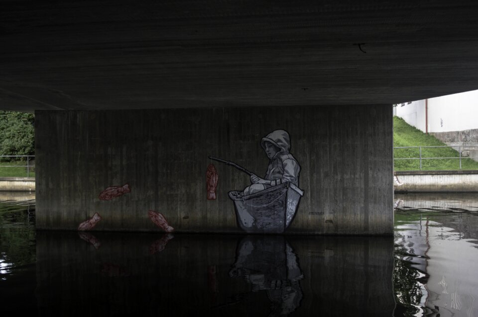 Bro wall art grafiti