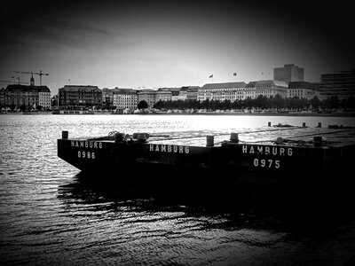 Water innenalster city photo