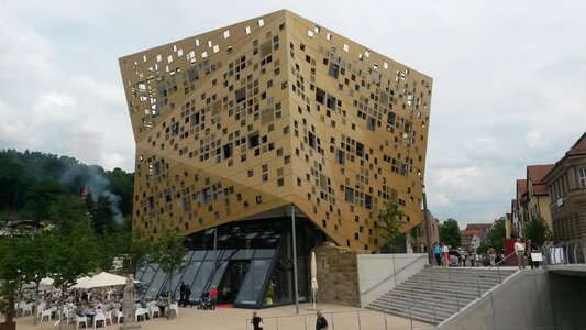 Modern building restaurant