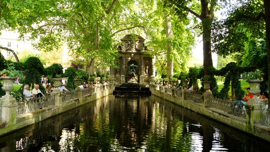 Luxembourg gardens paris spring photo