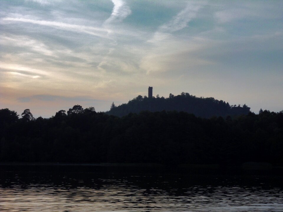 Lake ruin forest